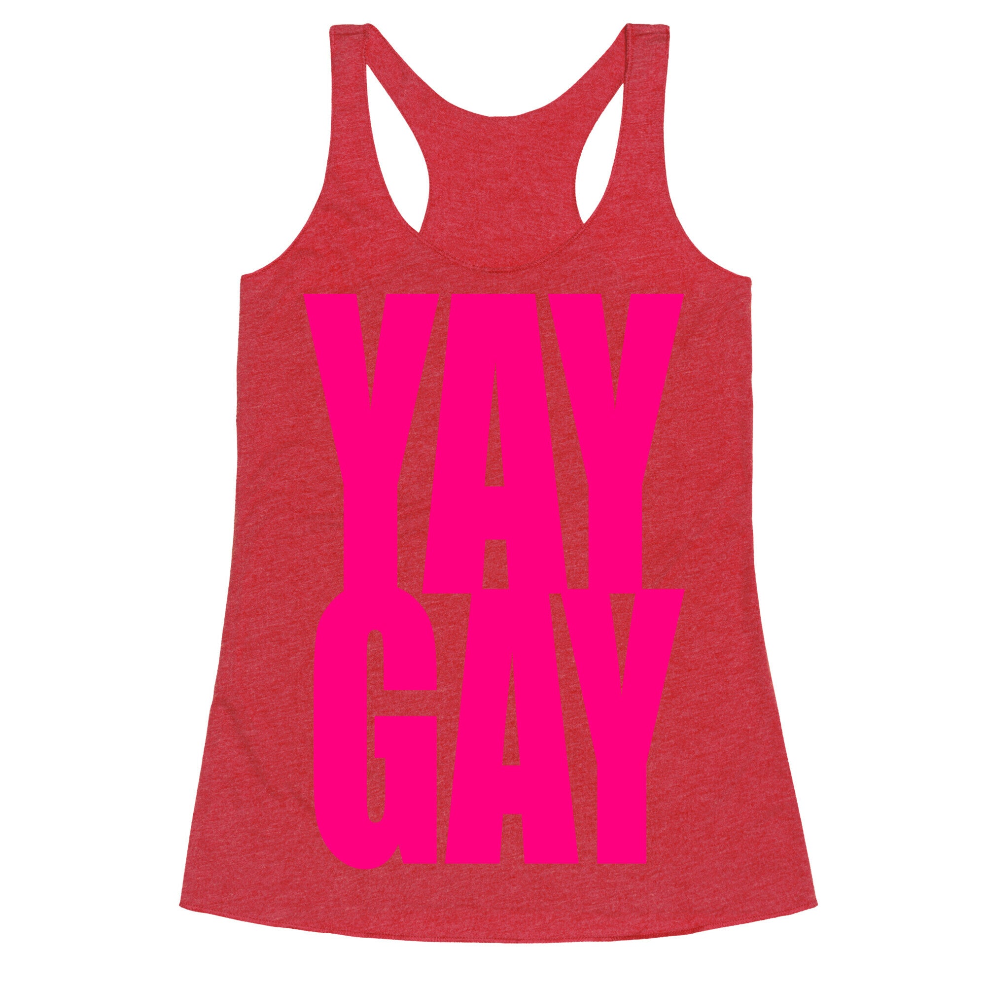 Yay Gay Racerback Tank
